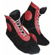 Самбовки, натуральная замша, красный, размер 45, ASSH-02