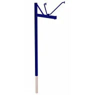 Стойка баскетбольная уличная одноопорная ZSO 39336 для тренировочного щита 900х1200 мм (вынос 1200 мм)