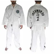 Кимоно для таэквондо ИТФ с шелкографией, плотность 220-270 г/м2, размер 36-38/140, AX8