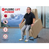 Массажное кресло реклайнер с подъемом FUJIMO LIFT CHAIR F3005 FLFL Ваниль (Sakura 4)